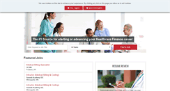 Desktop Screenshot of jobspot.healthcarefinancenews.com