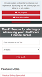 Mobile Screenshot of jobspot.healthcarefinancenews.com