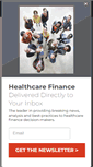 Mobile Screenshot of healthcarefinancenews.com